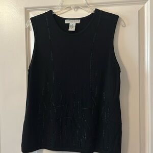 Josephine Chaus Sleeveless Knit Top, Size XL